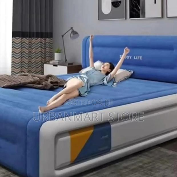 5x6 Automatic Inflatable With Built in Pump, Bed With Headrest - main view