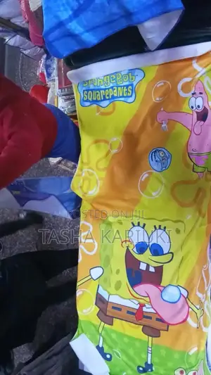 Sponge Bob Cartoon Themed Kids Towel Mwal