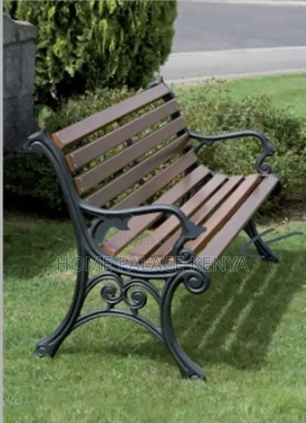 Outdoor Bench; Elegant Garden Wooden Bench for Relaxing