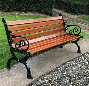 Outdoor Bench; Elegant Garden Wooden Bench for Relaxing