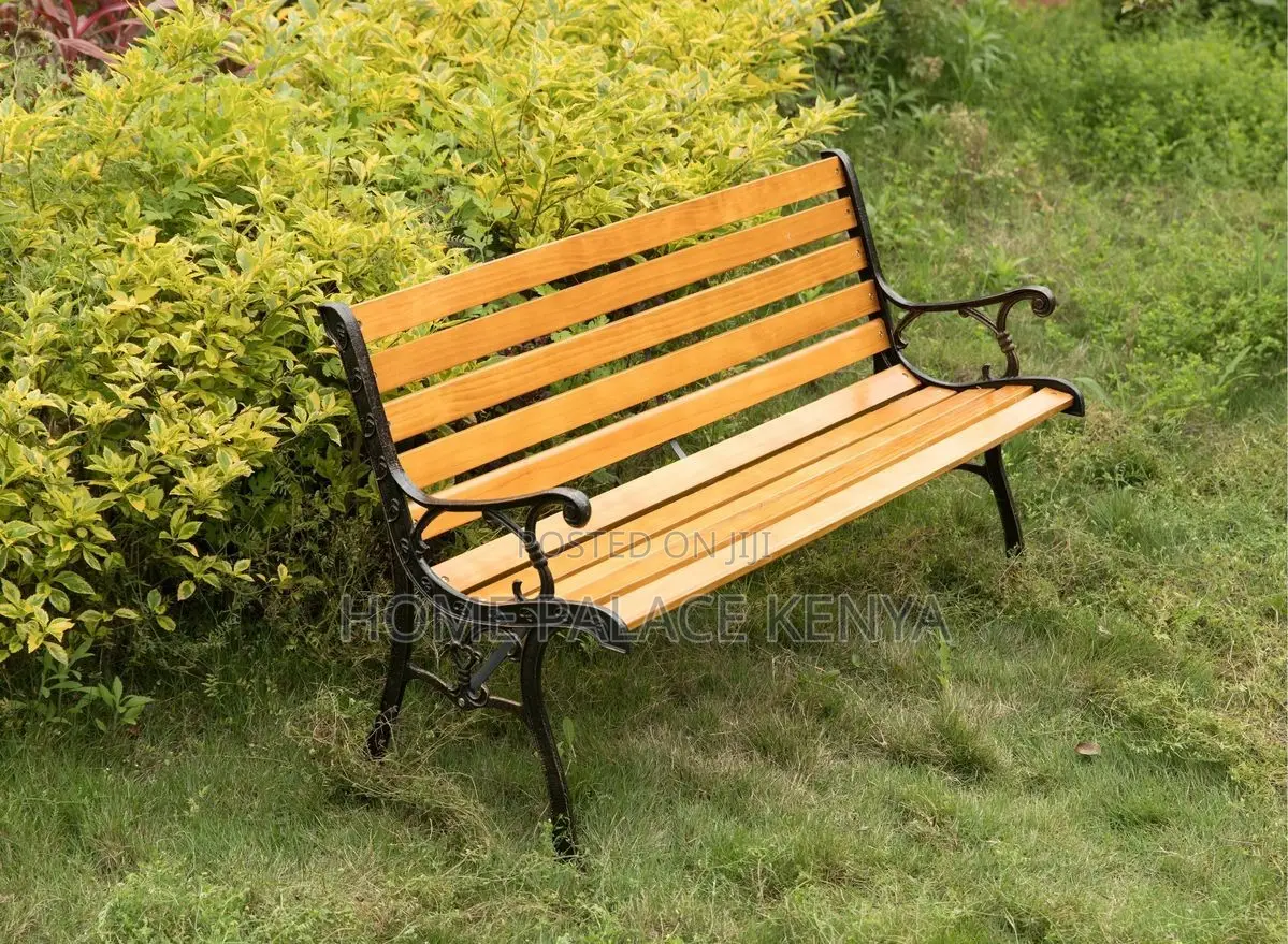 Outdoor Bench; Elegant Garden Wooden Bench for Relaxing