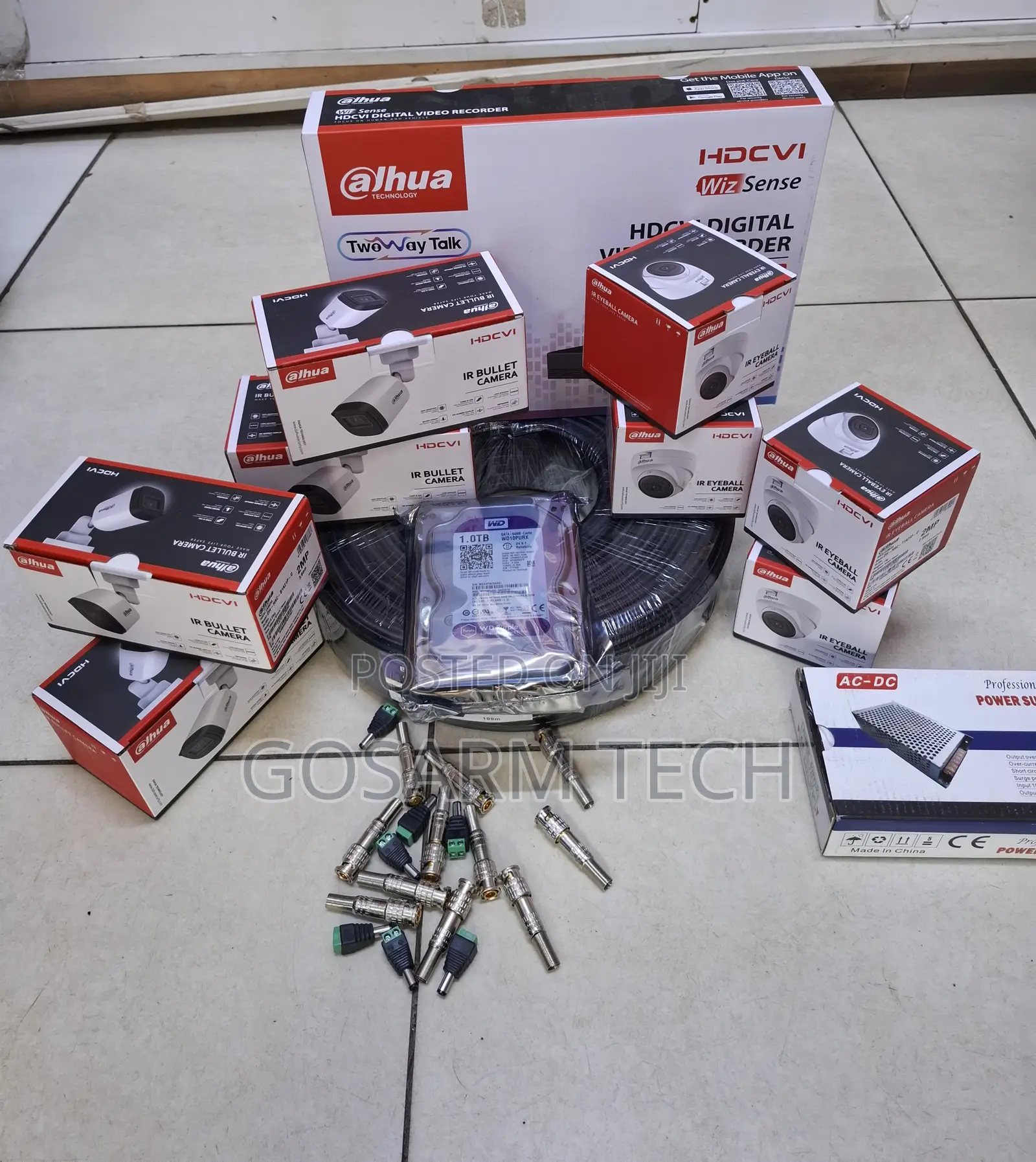 Dahua 8 Channels CCTV Kit With 8 Cameras Dome/Bullet