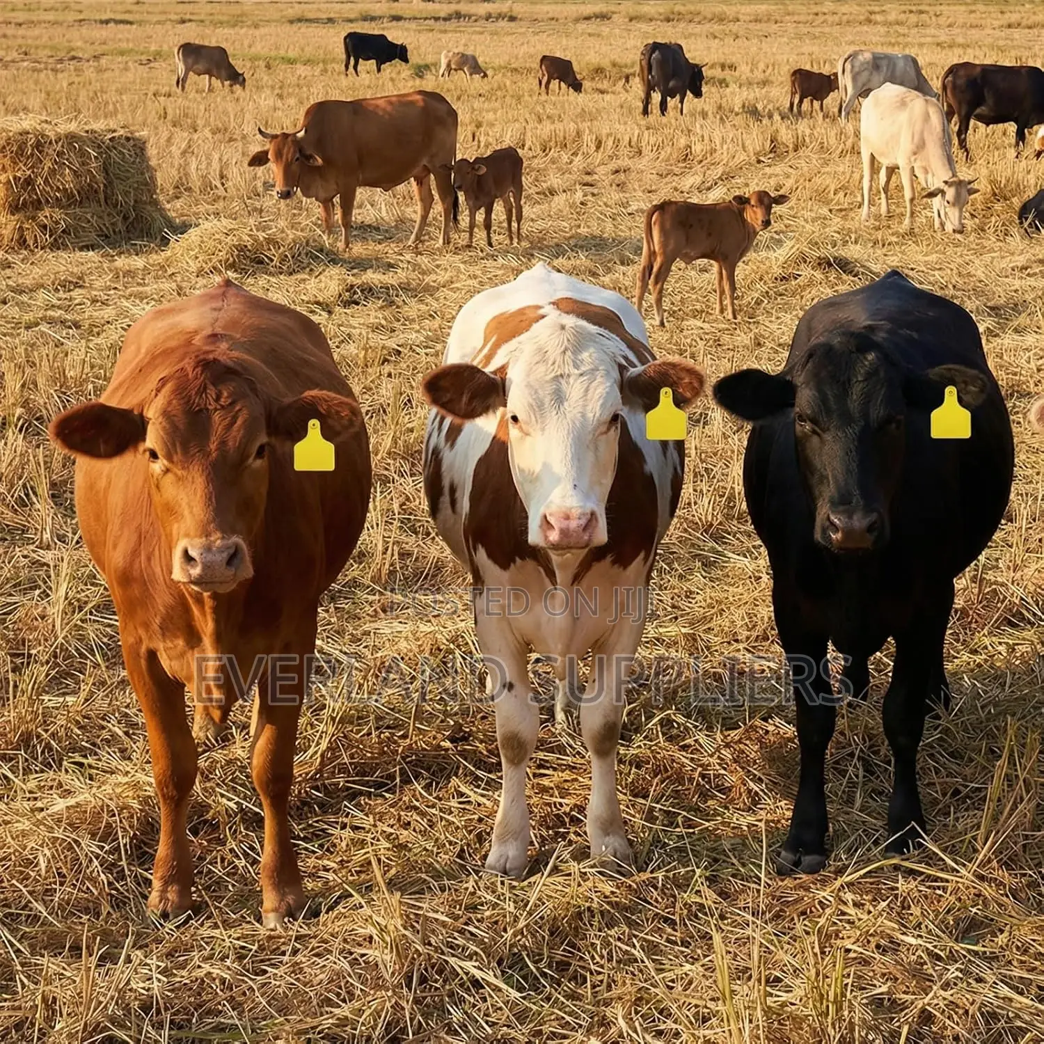 Cattle Large Ear Tags for Easy Viewing