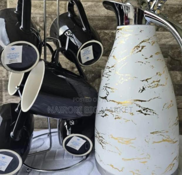 White Black Luxurious Tea Set Combo