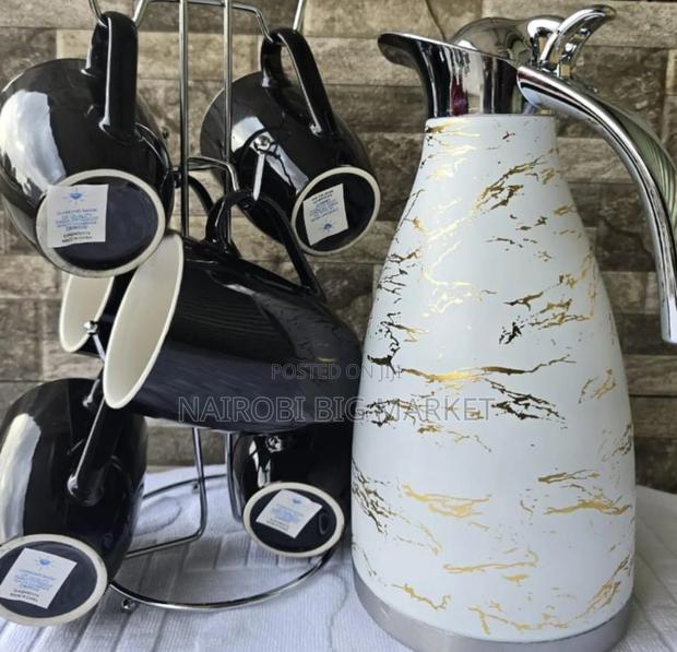 White Black Luxurious Tea Set Combo - thumbnail 2