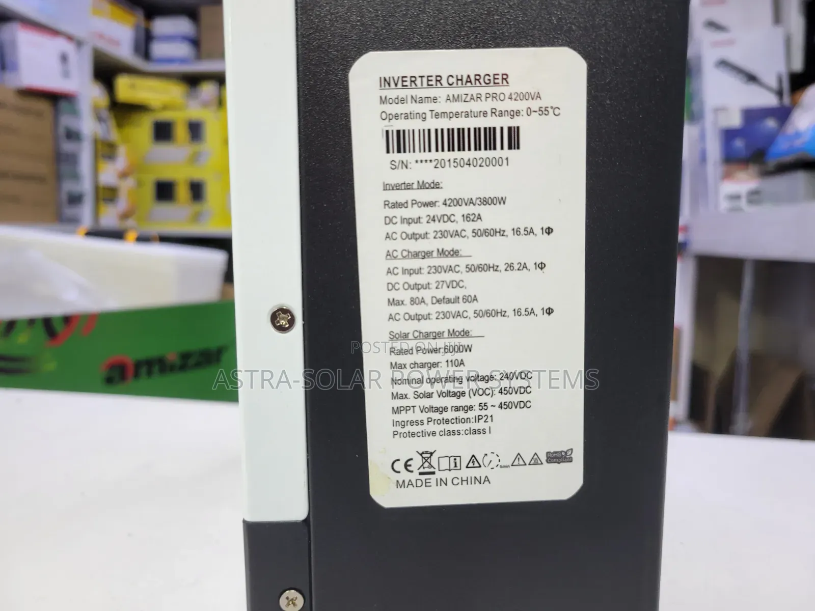 Amizar 6.2kVa 48V Hybrid Inverter (6Kva)