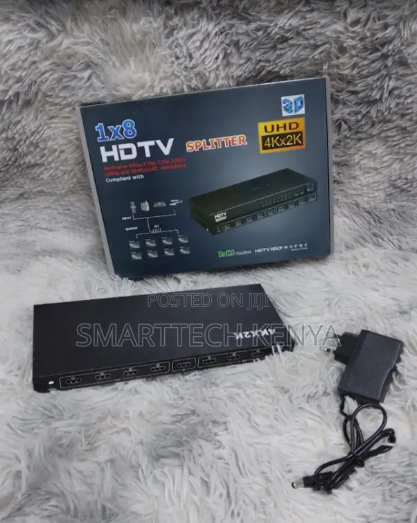 Professional 1x8 HDMI Splitter for TV Display Systems