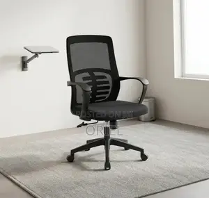 Office Chair : Mid Back Lumbar Support Staff Chair