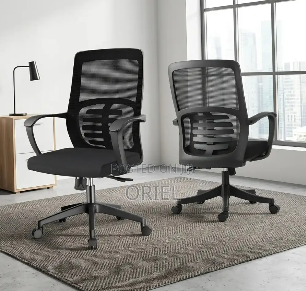 Office Chair : Mid Back Lumbar Support Staff Chair