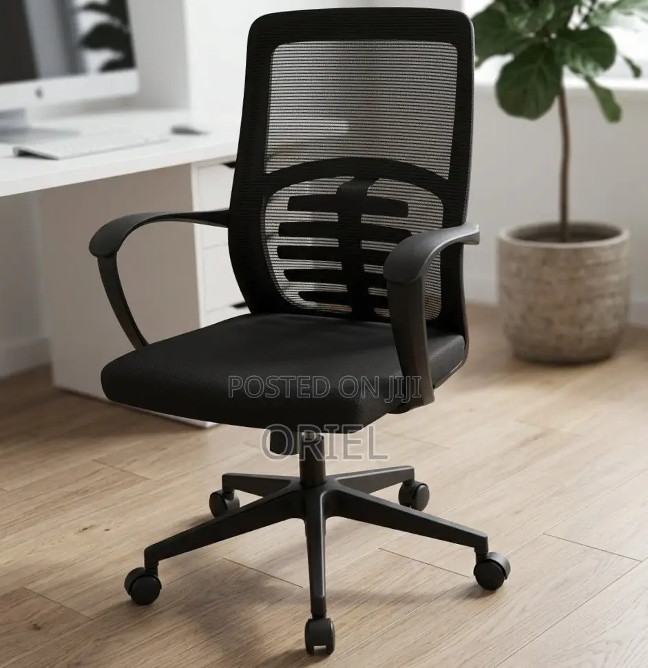 Office Chair : Mid Back Lumbar Support Staff Chair