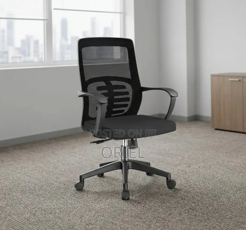 Office Chair : Mid Back Lumbar Support Staff Chair