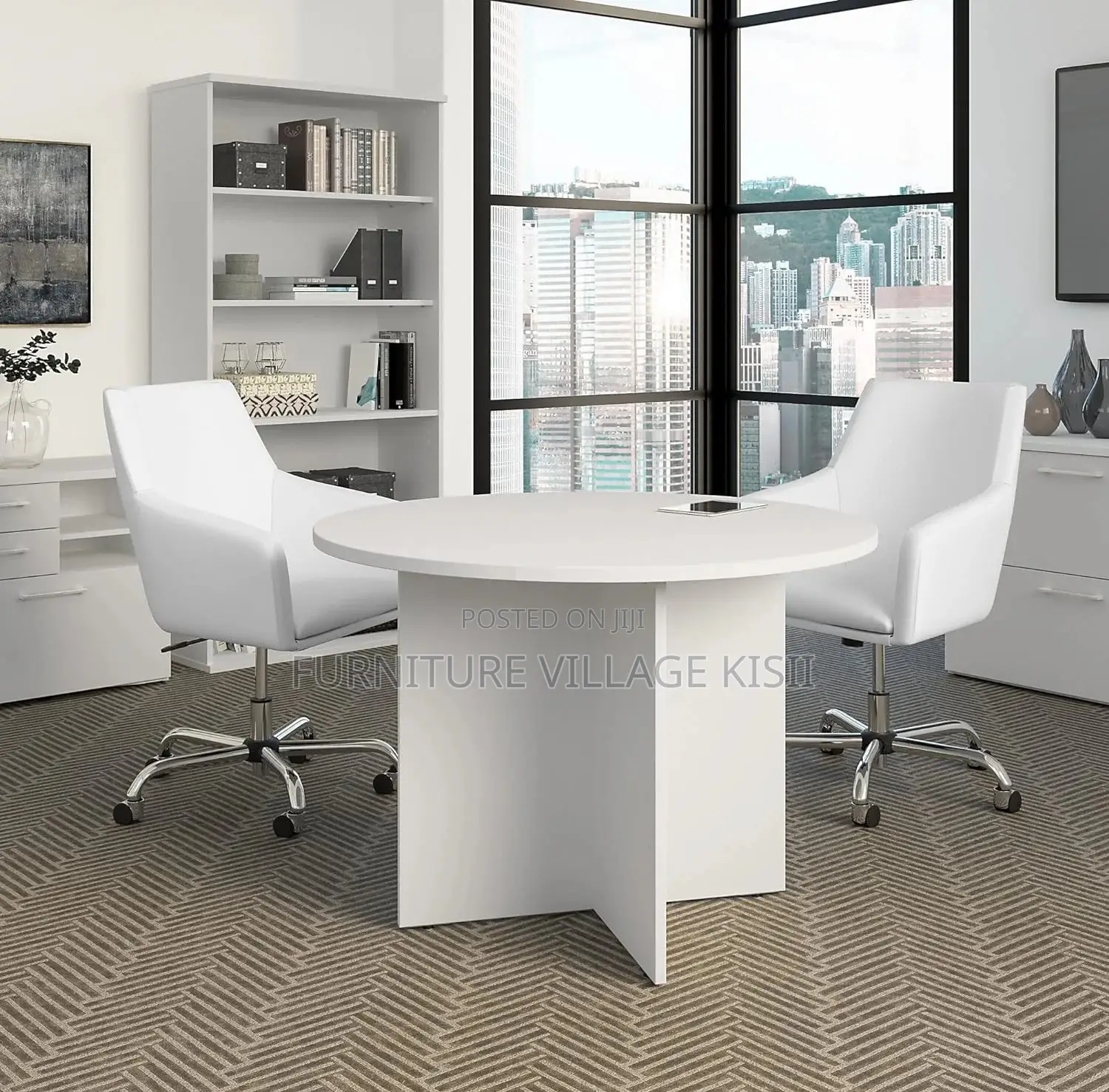Office Furniture; Round 4 Seater Meeting Table