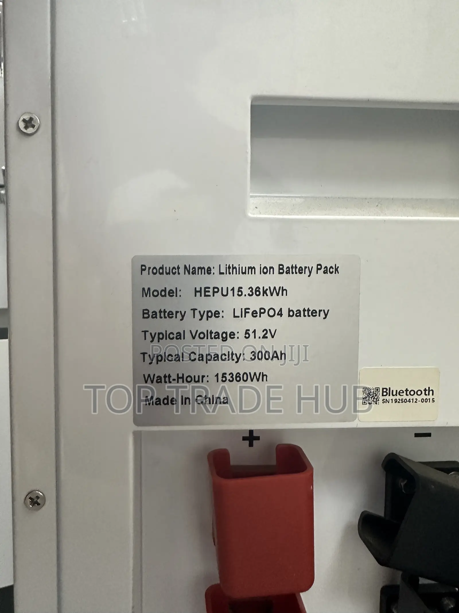 Hepu 15kW Solar LifePO4 Lithium Ion Solar Battery 51.2V 300Ah
