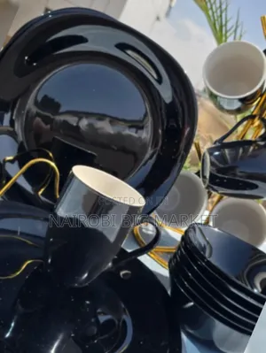 Black Ceramic Dinner Set 18pcs
