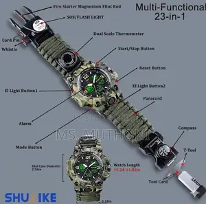 23-in-1 Tactical Military Survival Watch