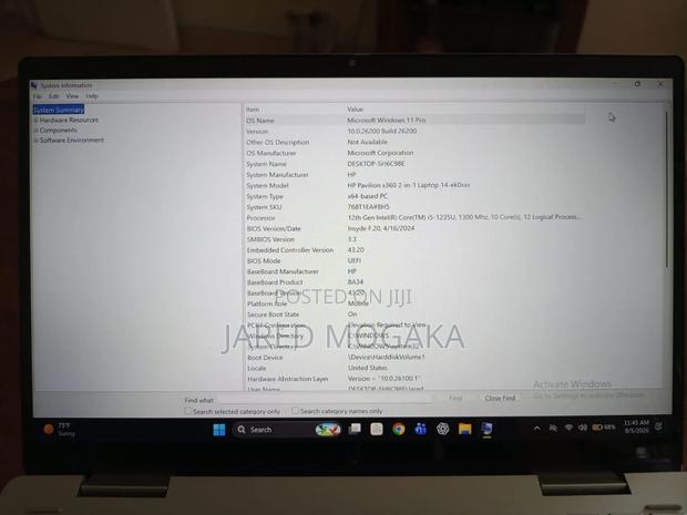 Laptop HP Pavilion x360 8GB Intel Core i5 SSD 512GB - thumbnail 6