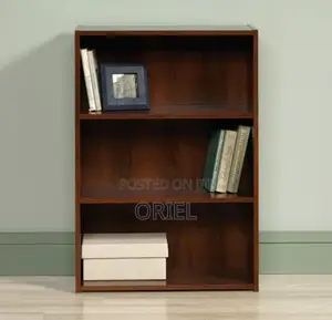 Home Office Bookcase : 3-Tier Standard Bookcase, Cherry Finish