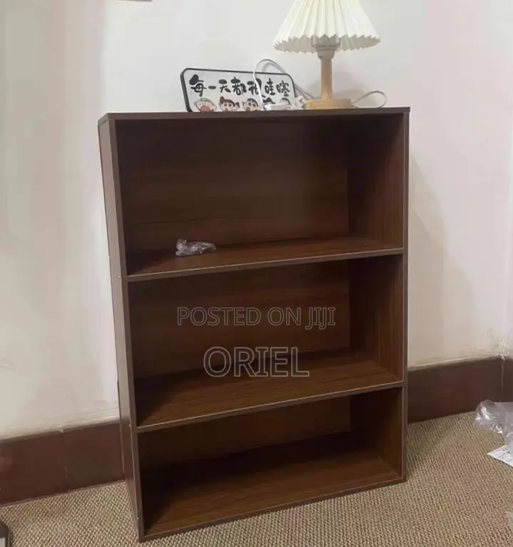 Home Office Bookcase : 3-Tier Standard Bookcase, Cherry Finish
