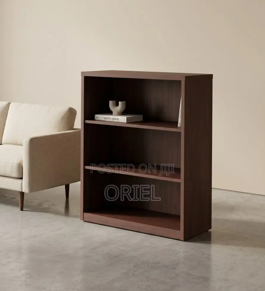 Home Office Bookcase : 3-Tier Standard Bookcase, Cherry Finish