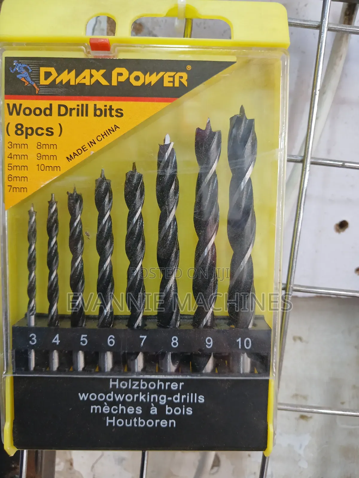 8-Piece Set of Dmax Power Drill Bits