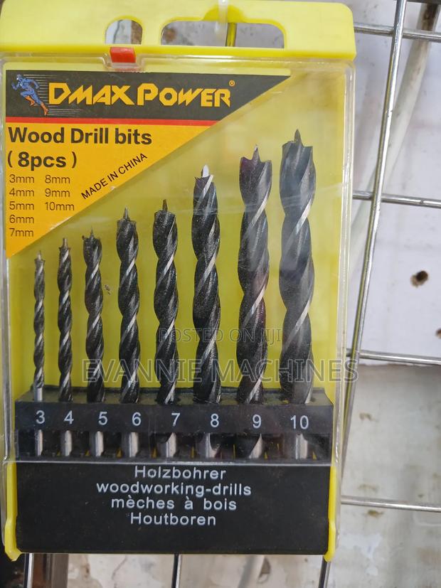 8-Piece Set of Dmax Power Drill Bits - main view