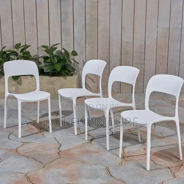 Home Chairs; Plastic Outdoor Garden Armless Chair
