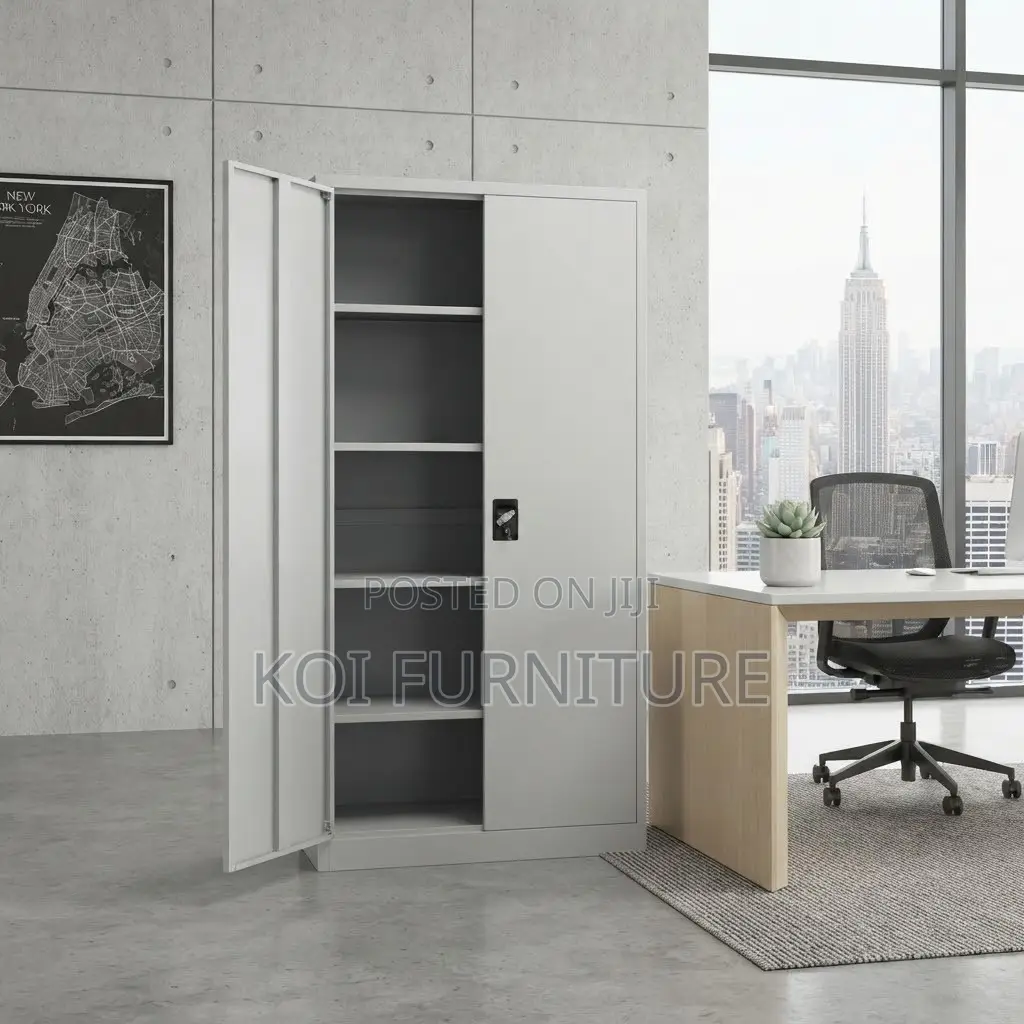 Office Cabinet; Two Doors Stainless Excutive Grey Cabinets