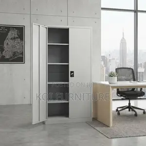 Office Cabinet; Two Doors Stainless Excutive Grey Cabinets