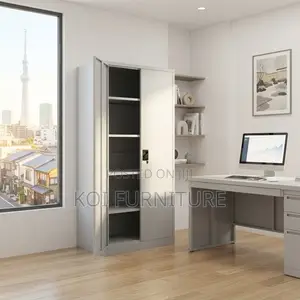 Office Cabinet; Two Doors Stainless Excutive Grey Cabinets