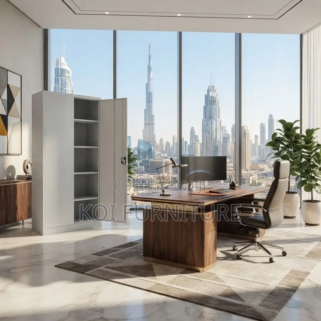 Office Cabinet; Two Doors Stainless Excutive Grey Cabinets
