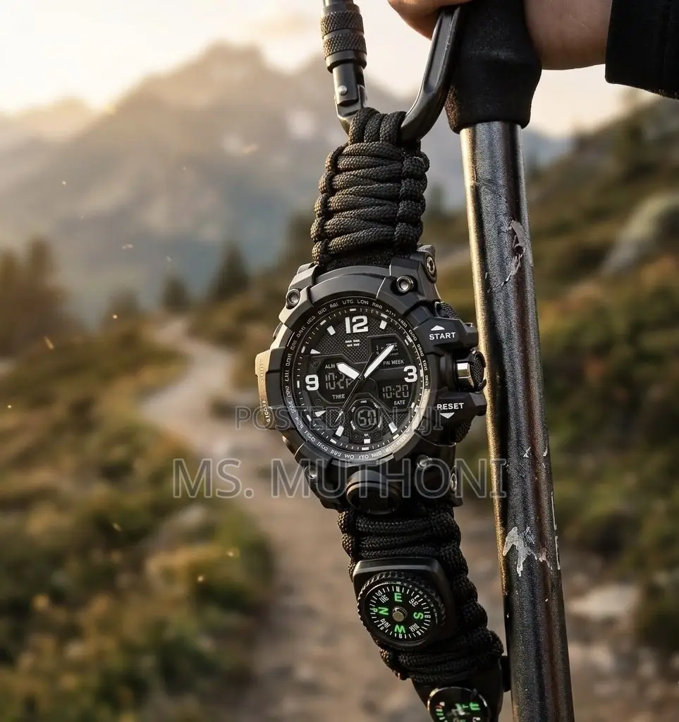 23-in-1 Tactical Paracord Survival Watch