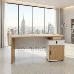 Office Desk; Algore 140CM Brown Modern Executive Desks