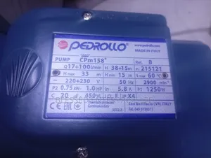 AC Pedrollo Booster Water Pump Machine