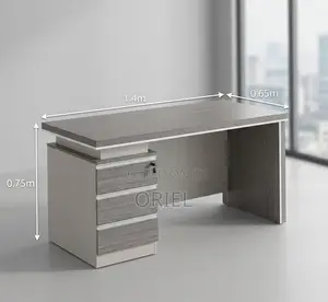Modern Office Desk : Modern Gray Executive Desk