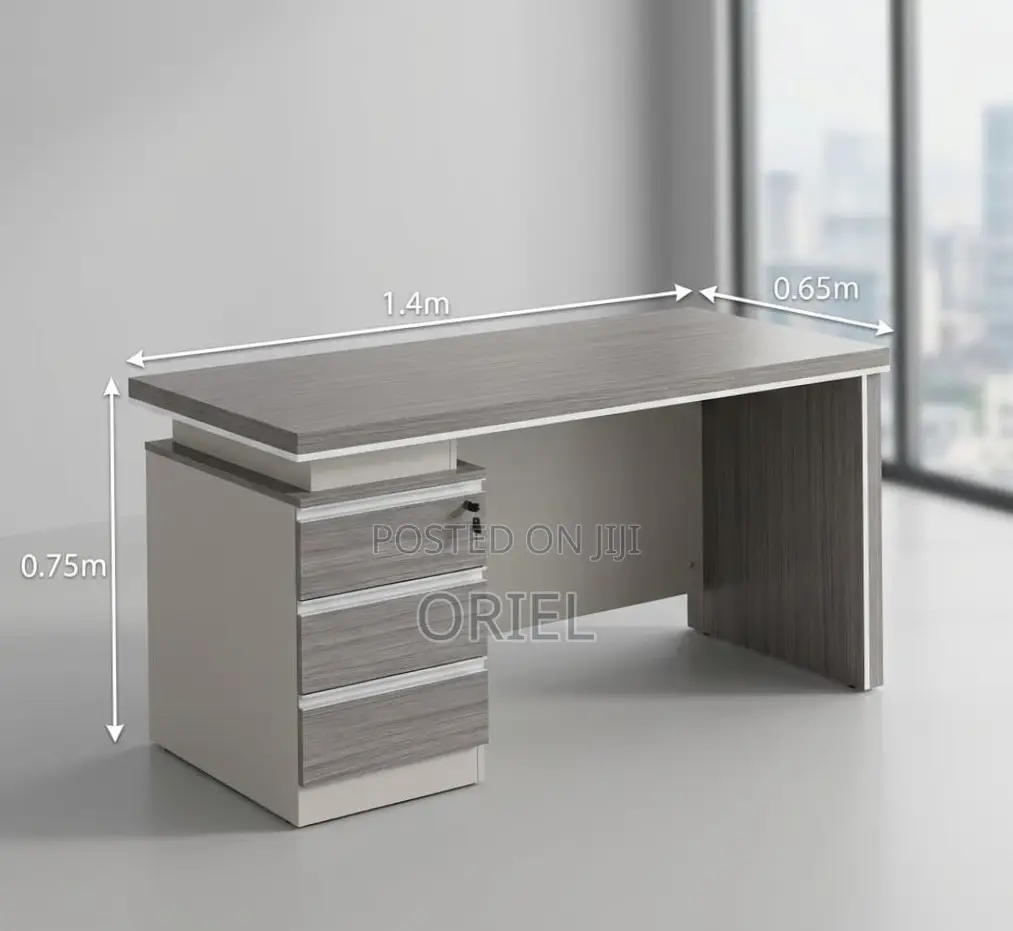 Modern Office Desk : Modern Gray Executive Desk