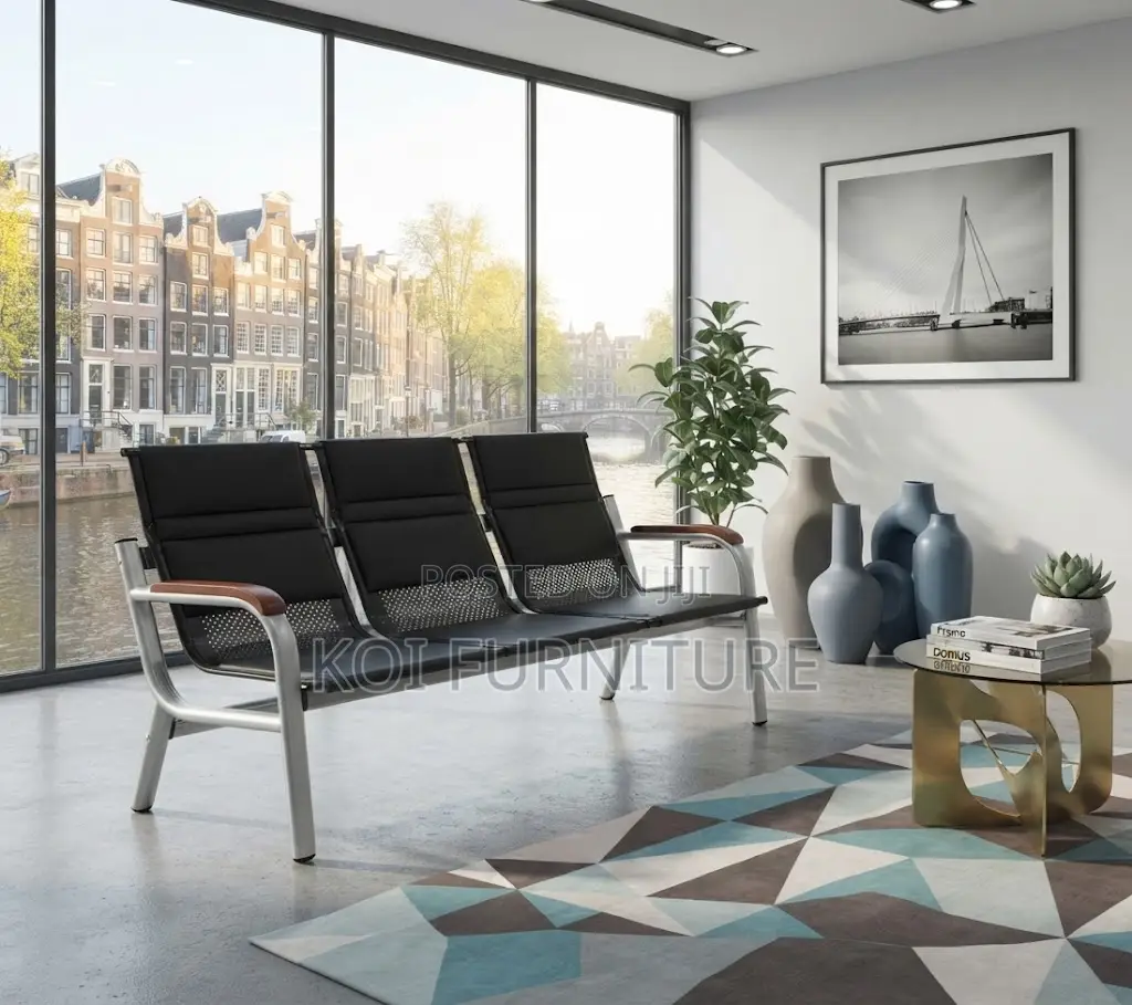 Office Sofa; Five Seaters Executive Leather Sofa Set Bench