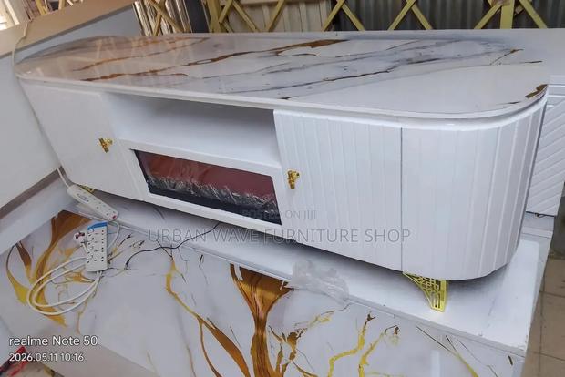 TV Stand With Fireplace - thumbnail 2