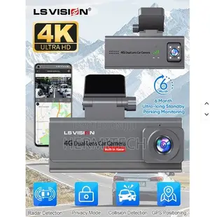 4G Dash Camera GPS Map Tracker With Remote View and Radar