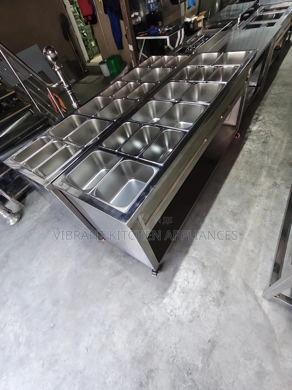 Six-Partition Stainless Steel Electric Food Warmer