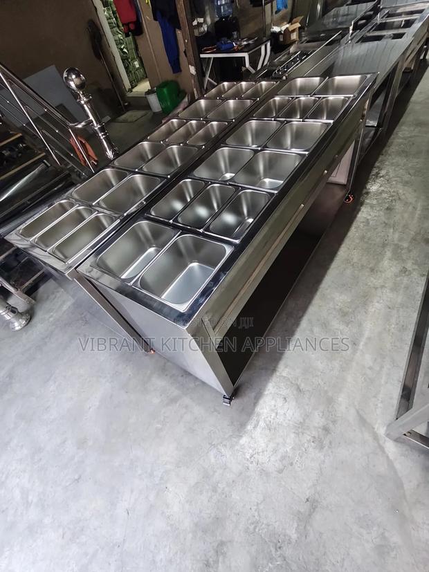 Six-Partition Stainless Steel Electric Food Warmer