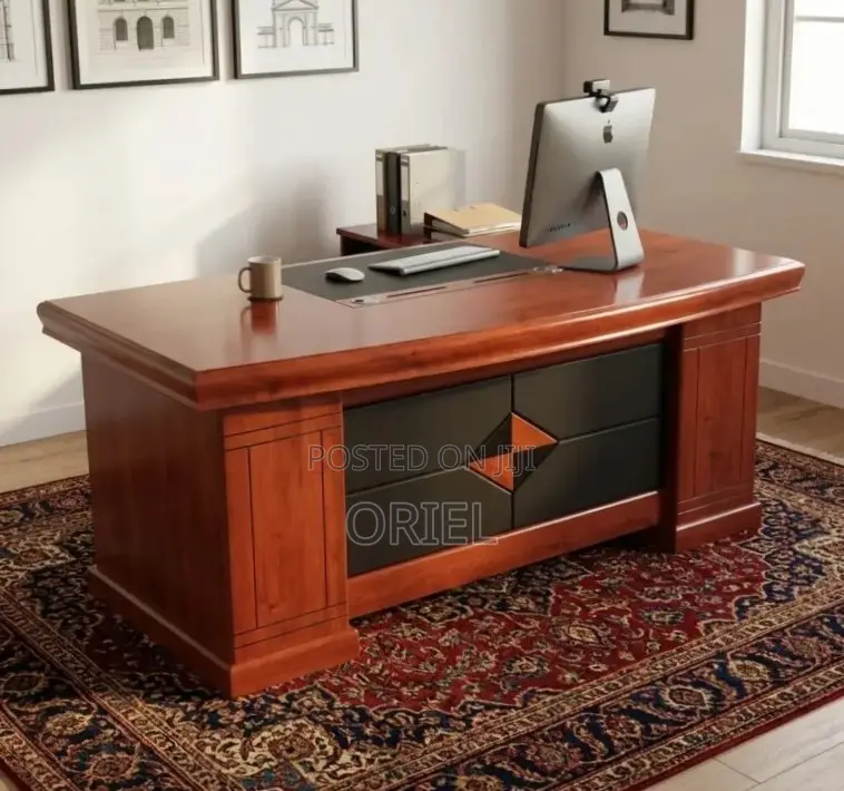 Office Desk : 140CM Imported Mahogany Desk