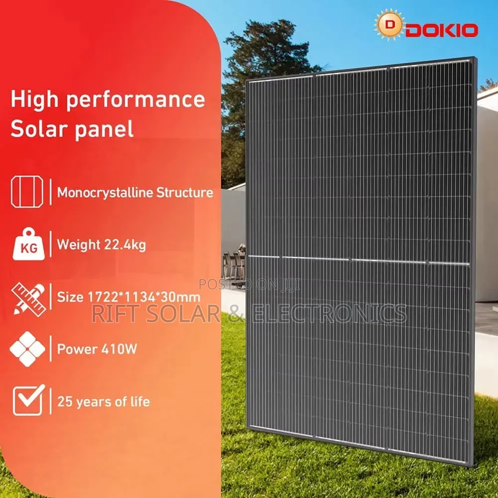460 Watts - 39 Volts Monocrystalline All Weather Solar Panels Bifacial