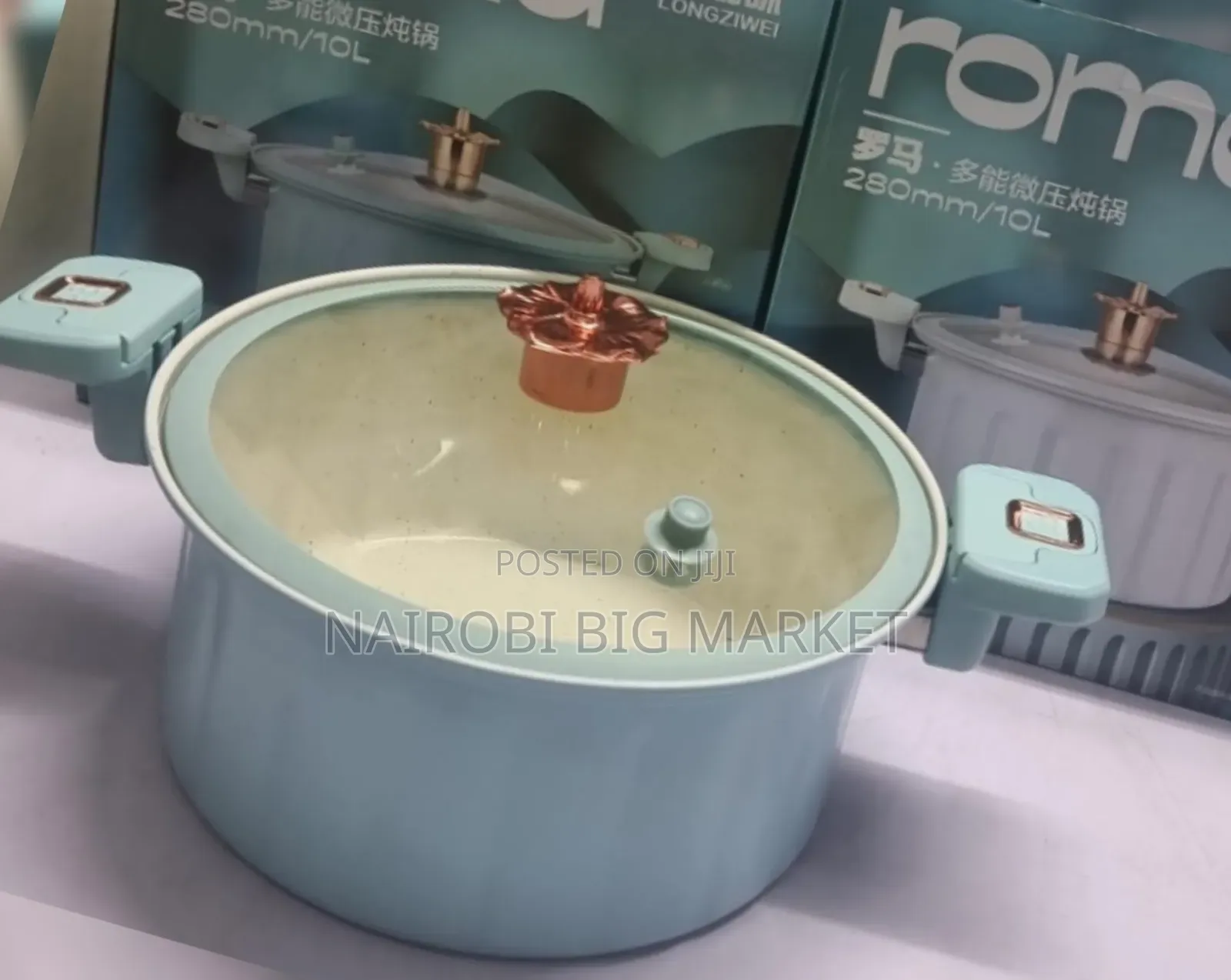 Single Piece Roma 10l Nonstick Mini Pressure Cooker Sufuria