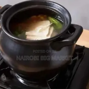 Porcelain Cooking Pot Black