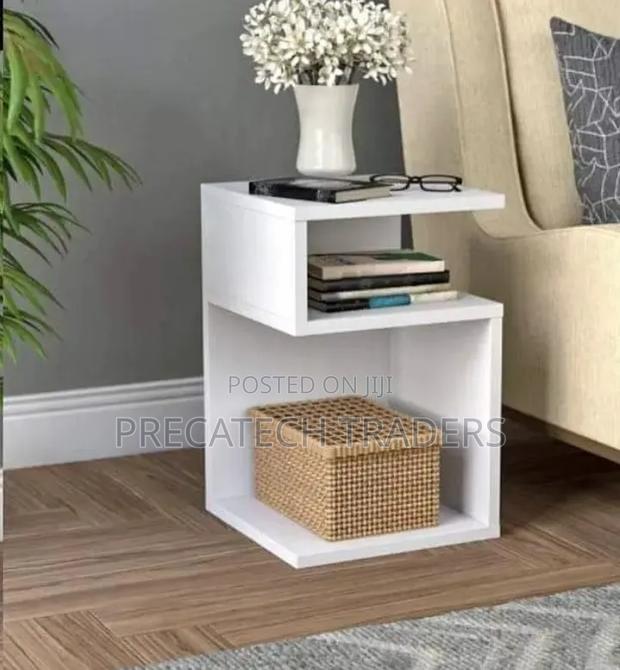 Joy S-Shaped Side Drawer – Modern Bedside Table - main view