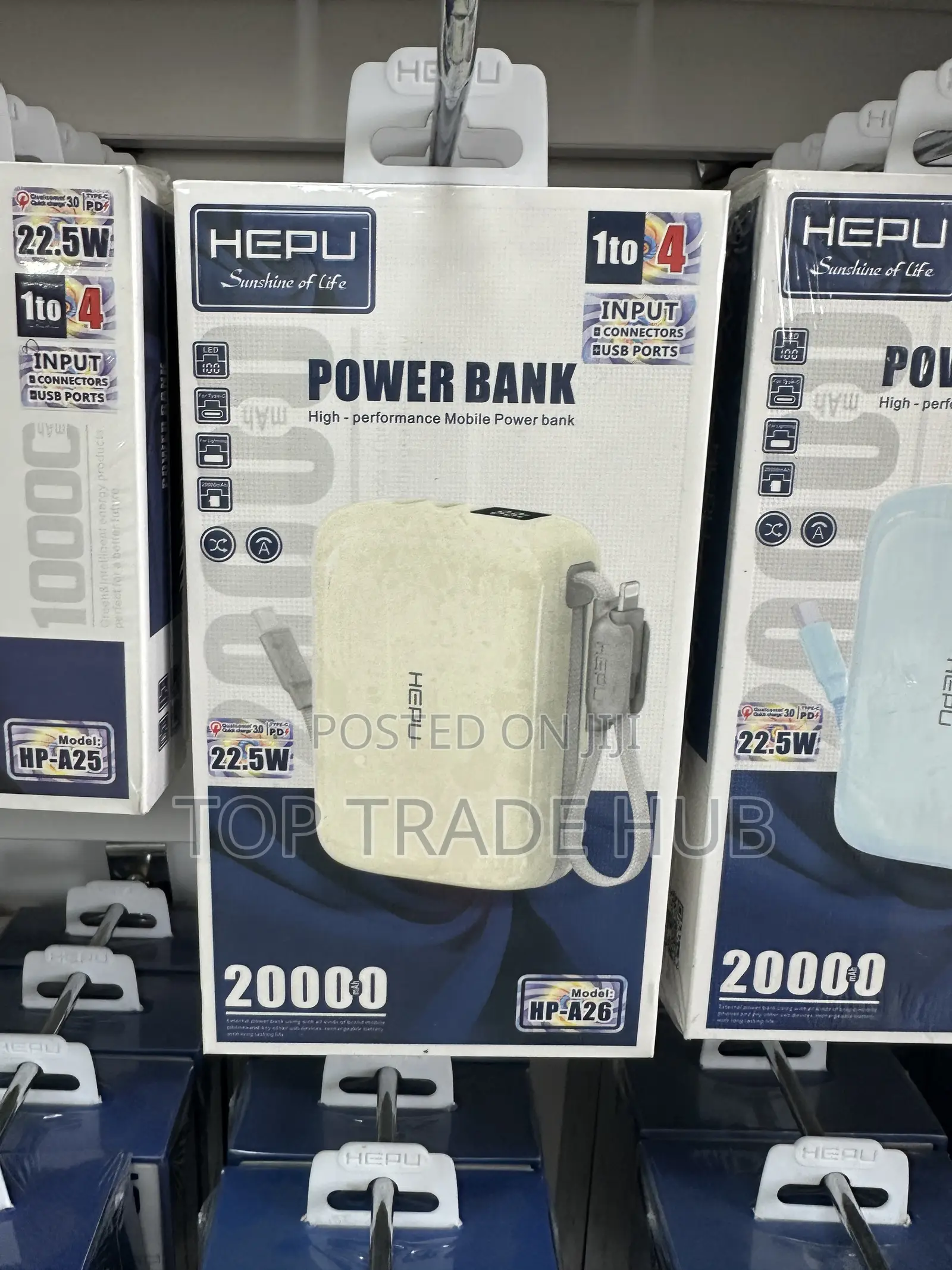 Fast and Stable Hepu Power Bank 20000mAH 22.5W 4 Ports