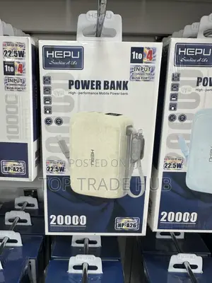 Fast and Stable Hepu Power Bank 20000mAH 22.5W 4 Ports