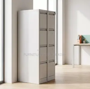 Office Cabinet; 4-Drawer Storage Cabinet With a Bar