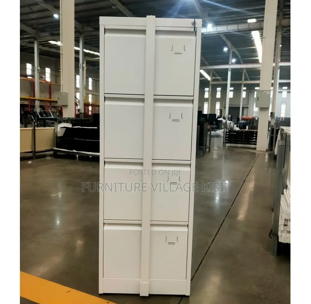 Office Cabinet; 4-Drawer Storage Cabinet With a Bar