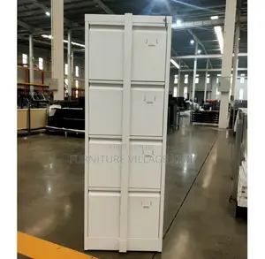 Office Cabinet; 4-Drawer Storage Cabinet With a Bar